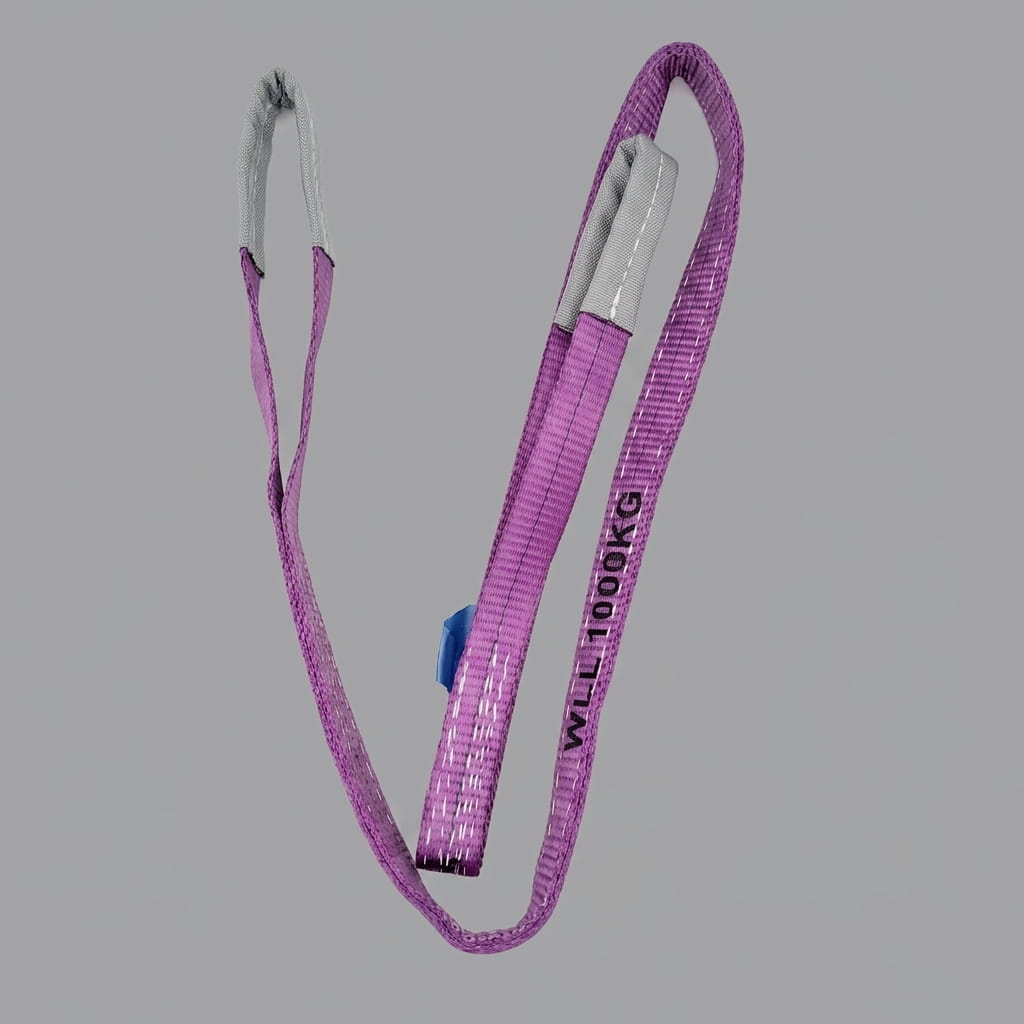 Purple duplex webbing lifting sling 1 tonne WLL