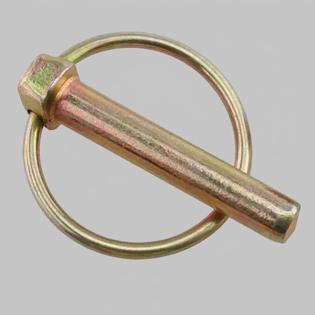 Yellow spring loaded linch pin