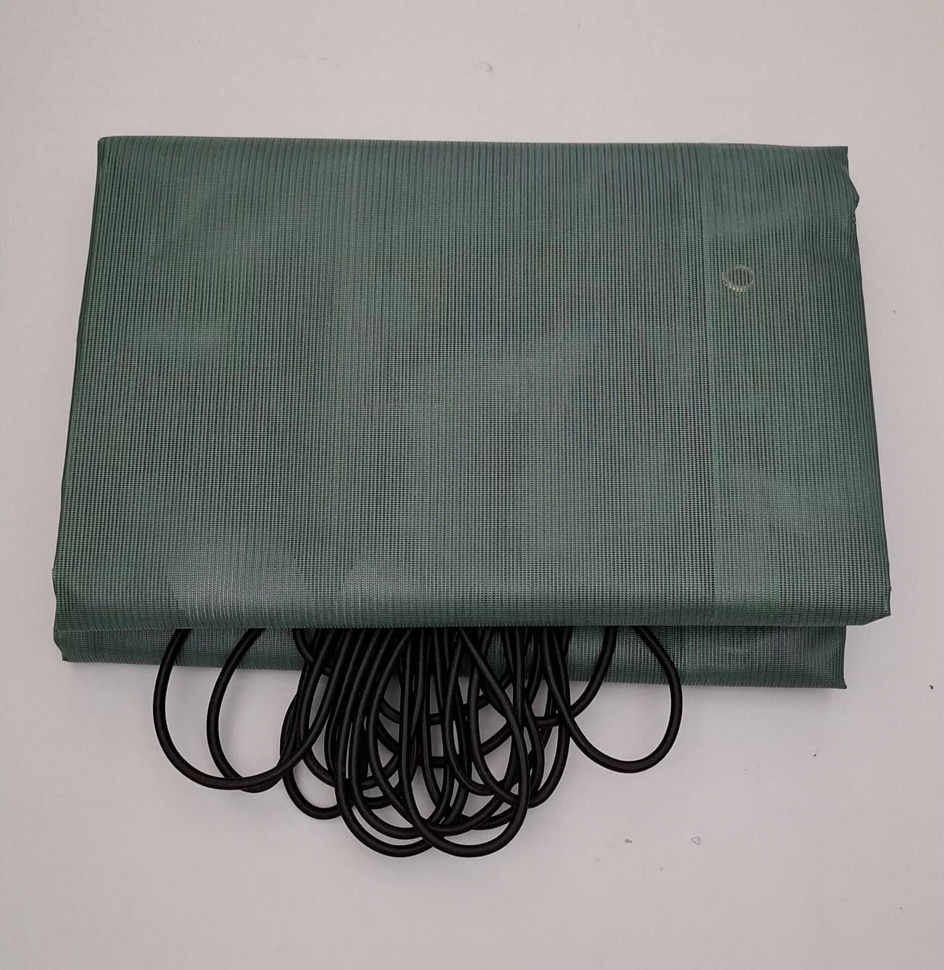 Close-up of green 300GSM mesh cover sheet material