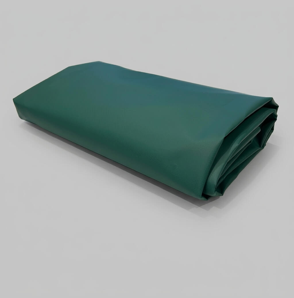 Heavy duty PVC tarpaulin sheet in blue with brass eyelets and reinforced corners